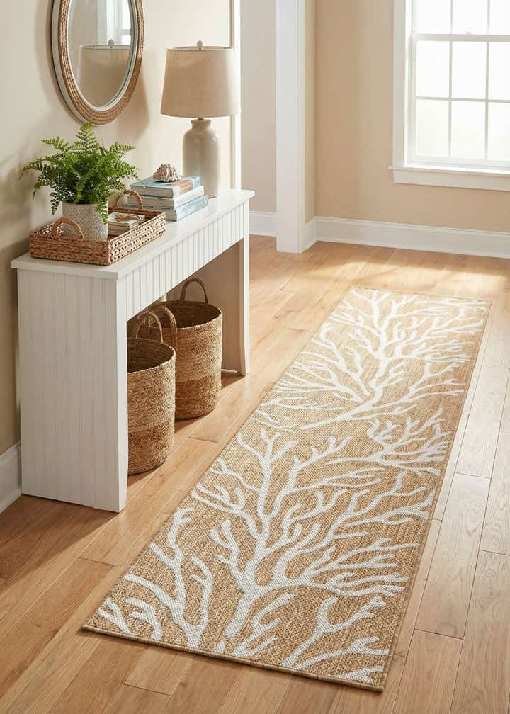 2' x 8' Easy-Clean Coastal Indoor / Outdoor Runner Rug