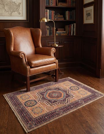 3' 6 x 4' 9 Hand Knotted Mamluk Ziegler Rug