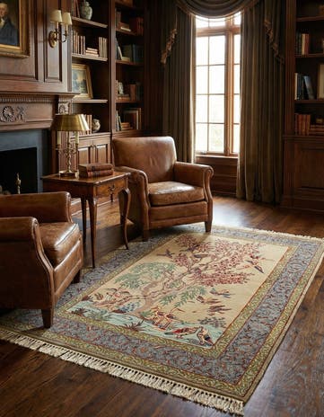 3' 5 x 5' 7 Isfahan Rug