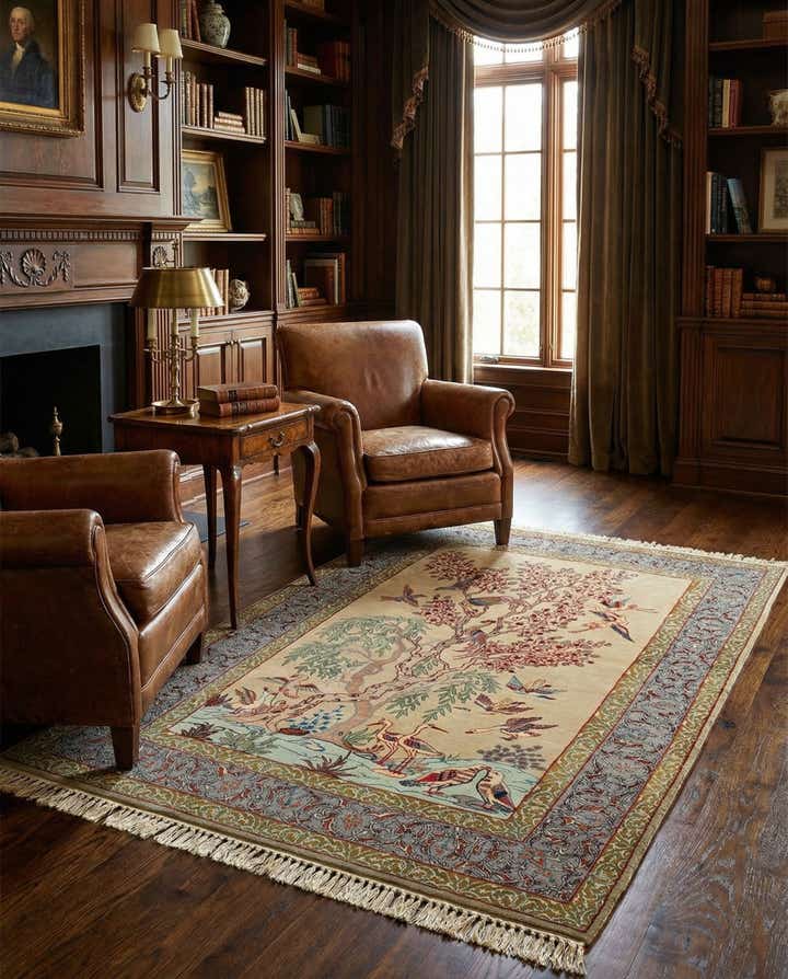 3' 5 x 5' 7 Isfahan Rug