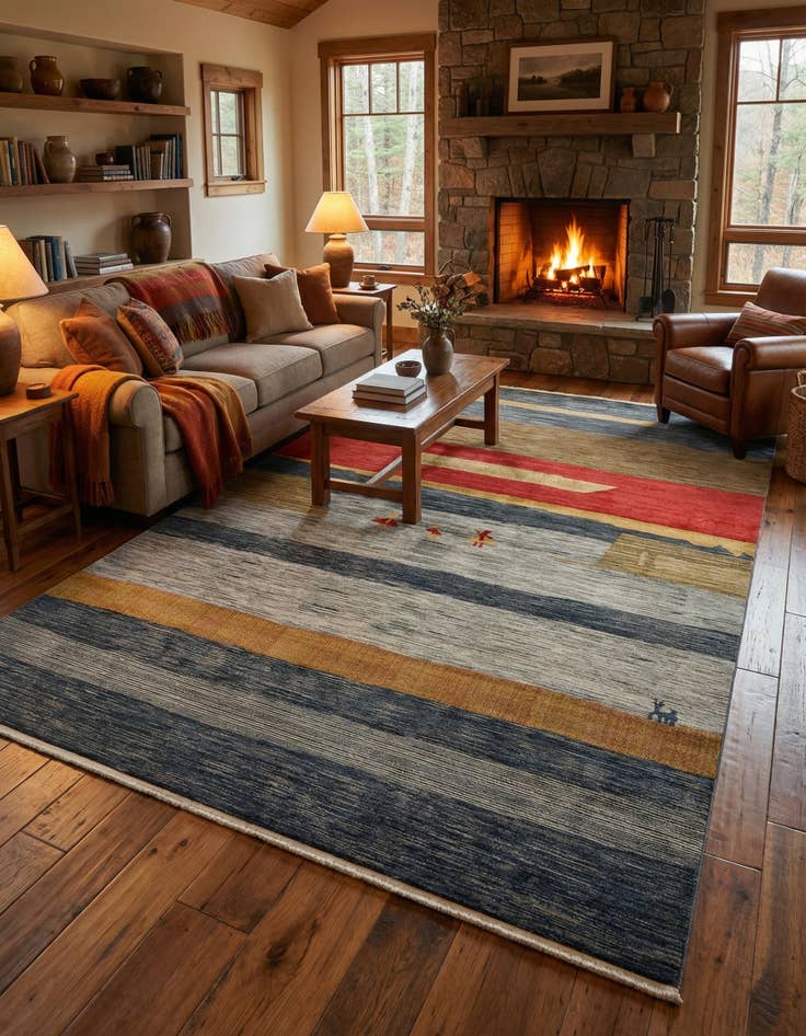 Detail image of 10' 6 x 16' 5 Kashkuli Gabbeh Rug