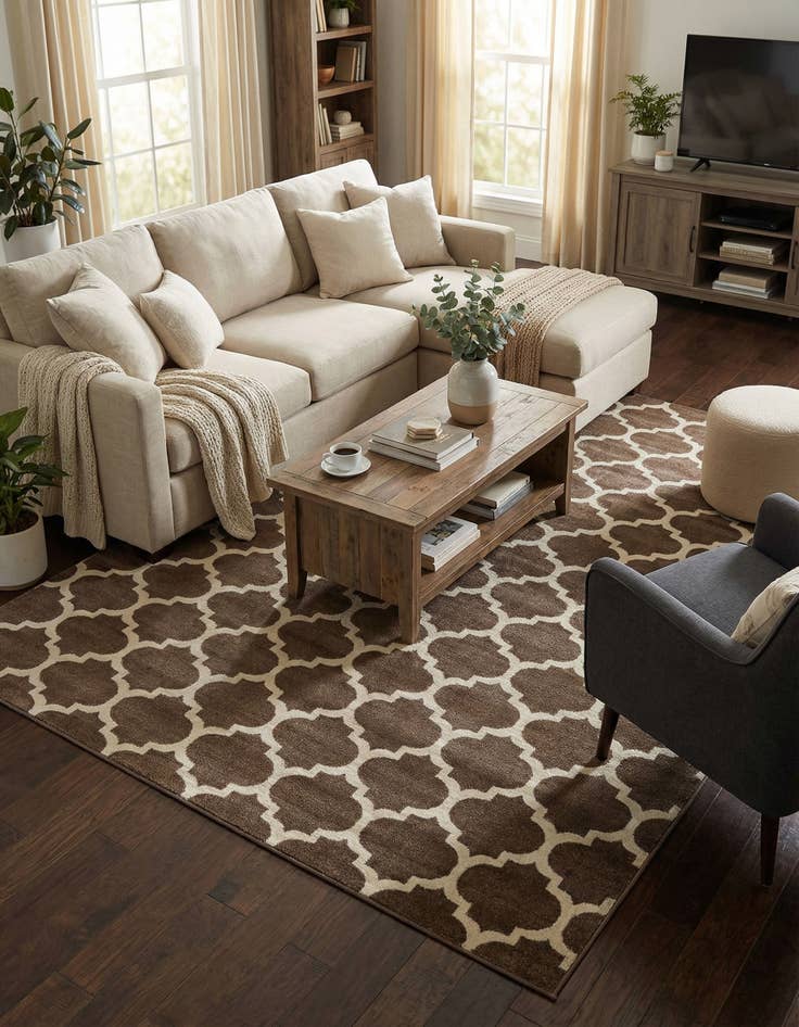 Detail image of  10' x 13' Lattice Rug