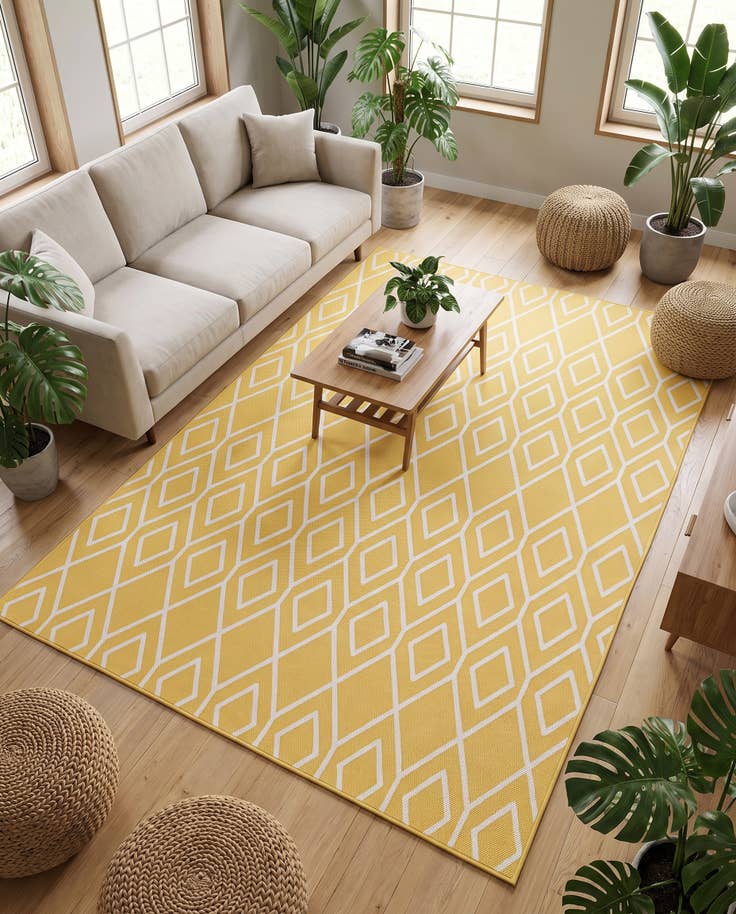 Detail image of 6' x 9' Easy-Clean Jill Zarin Turks and Caicos Indoor / Outdoor Rug