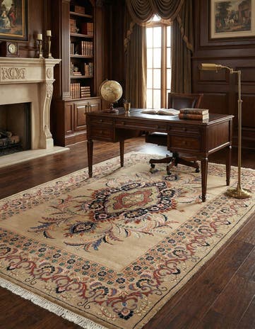 4' 6 x 7' 1 Kashan Rug