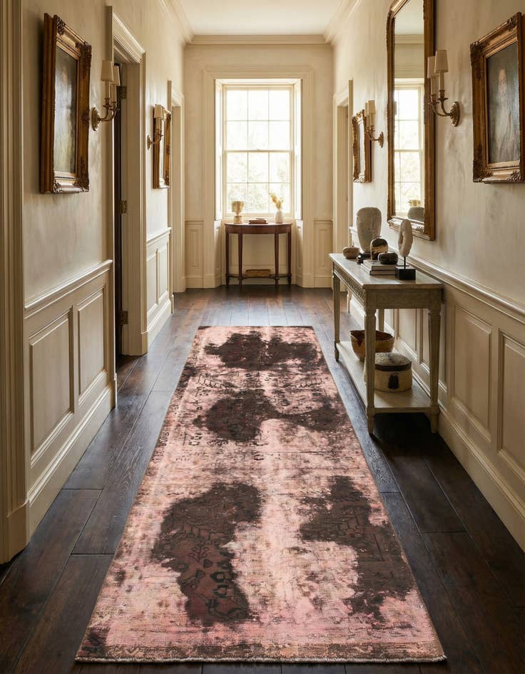 Detail image of 3' x 9' 2  Hand Knotted Ultra Vintage Persian Wool Runner Rug