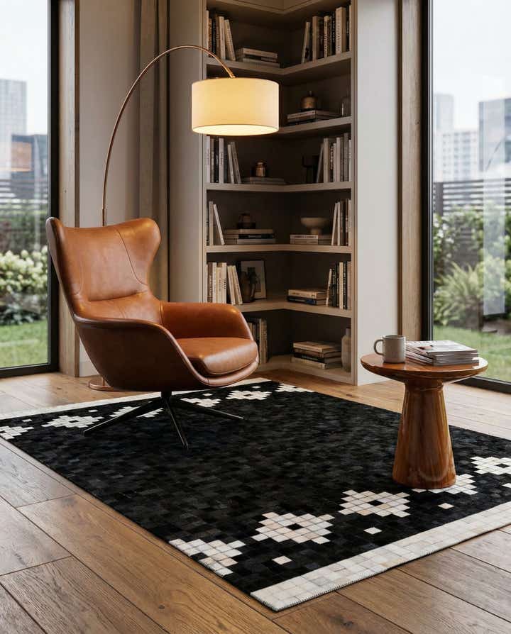 5' 1 x 7' 11 Cowhide Stocks Rug