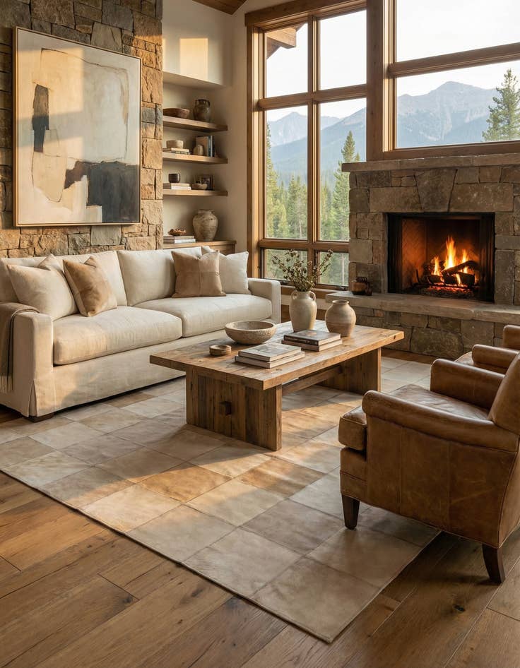 Detail image of 5' x 8' Cowhide Rug