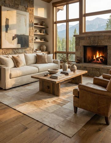 5' x 8' Cowhide Rug