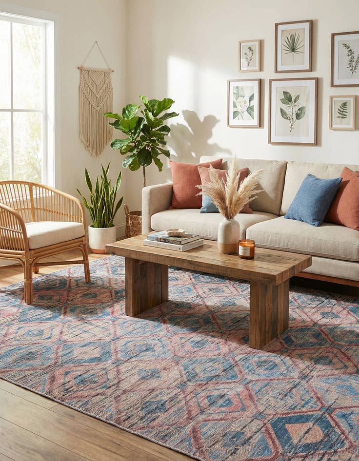 Detail image of  7' 3 x 10'  Washable Sisu Rug