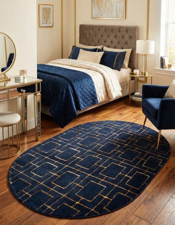 4' x 6' Marilyn Monroe™ Glam Deco Oval Rug