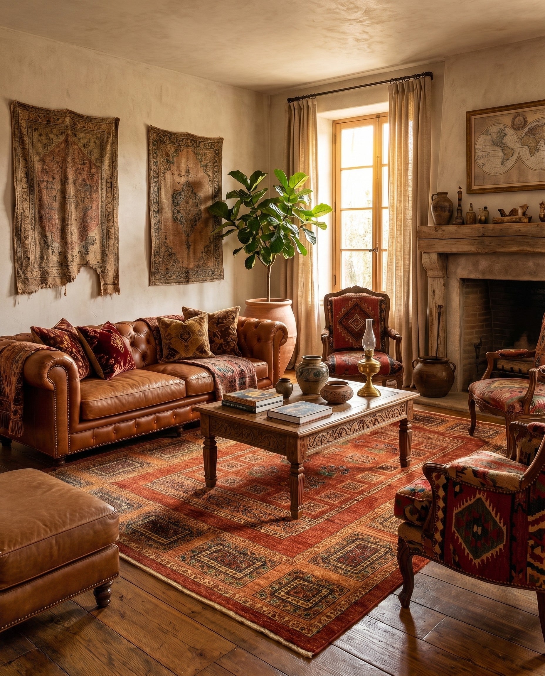 4' 9 x 7' 1 Luribaft Wool Rug
