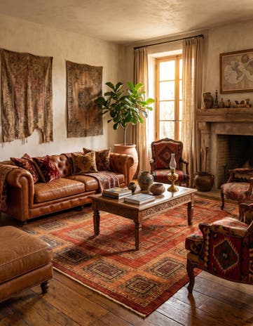 4' 9 x 7' 1 Luribaft Wool Rug