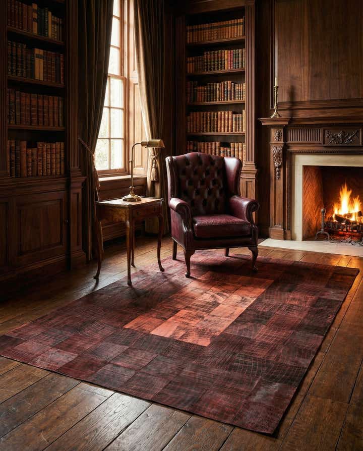 5' 7 x 8' Cowhide Rug