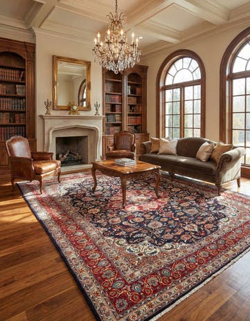 9' 11 x 12' 9 Mashad Wool Rug