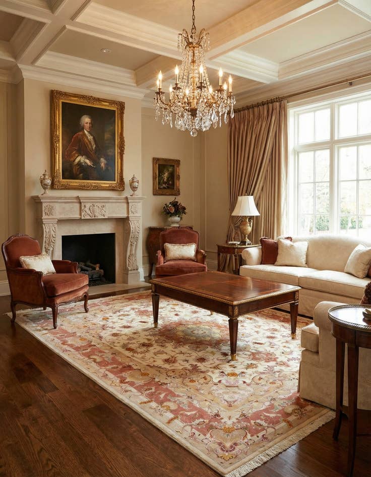 Detail image of 5' x 6' 4 Tabriz Rug