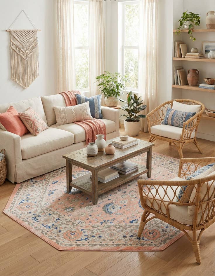 Detail image of  7' x 7' Whitney Octagon Rug