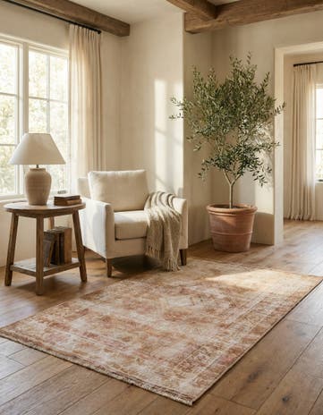 3' 6 x 5' Hand Knotted Ultra Vintage Persian Wool Rug