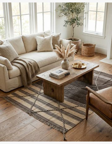 4' 2 x 6' Hand Woven Kilim Modern Wool Rug