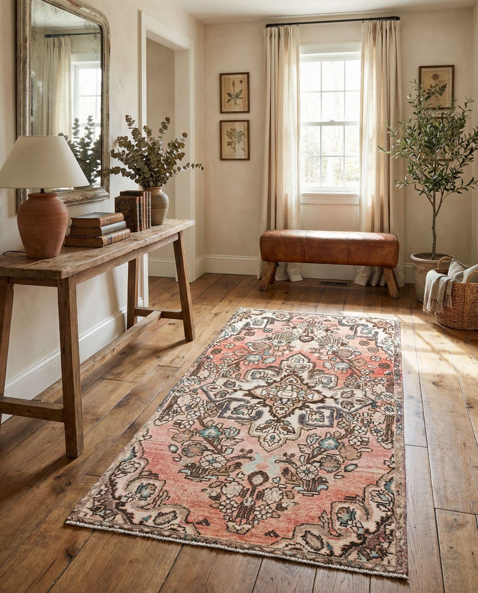 3' 1 x 5' 5 Hand Knotted Ultra Vintage Persian Wool Rug
