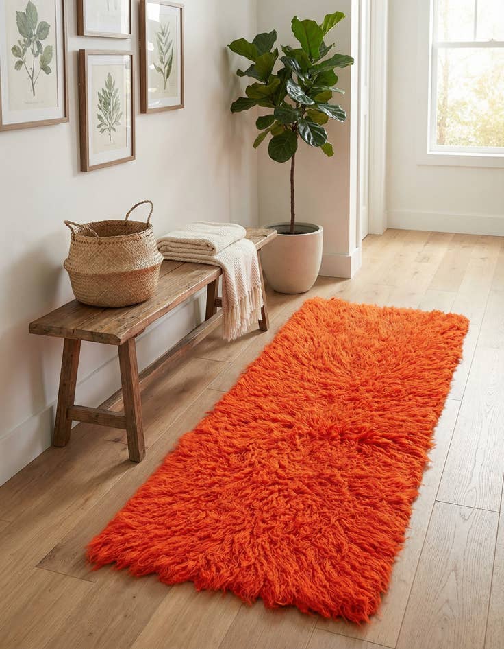 Detail image of 2' x 3' 10  Hand Knotted Moroccan Wool Runner Rug