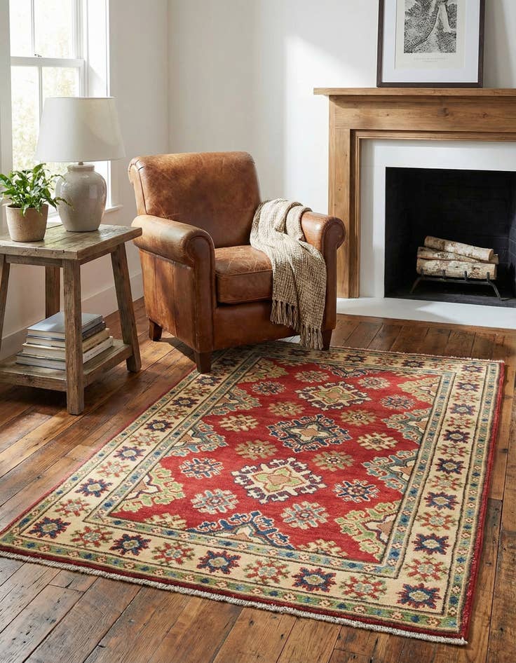 Detail image of 2' 9 x 4' 3  Hand Knotted Kazak Rug