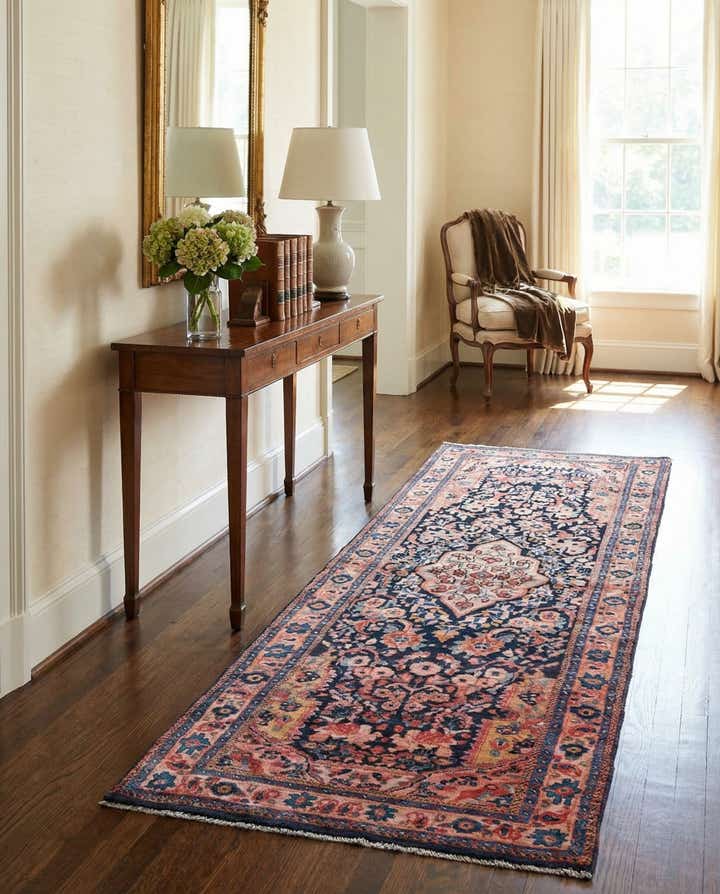 3' 9 x 10' 4 Hand Knotted Ultra Vintage Persian Wool Runner Rug