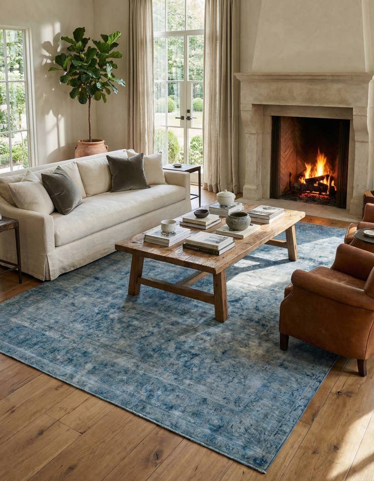 Detail image of 9' 2 x 12' 9  Hand Knotted Ultra Vintage Persian Wool Rug