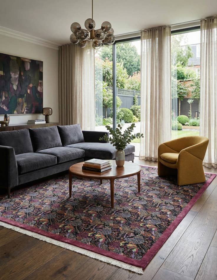 Detail image of 7' 10 x 9'  Hand Knotted Tibet Wool Rug