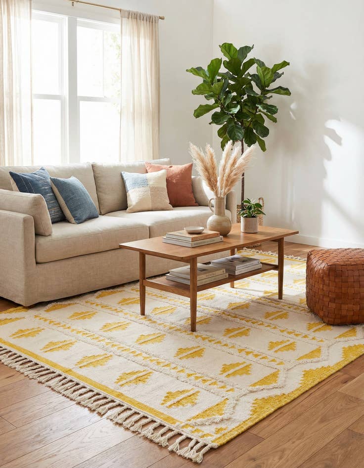 Detail image of 10' x 10'  Hand Woven Arizona Wool Square Rug