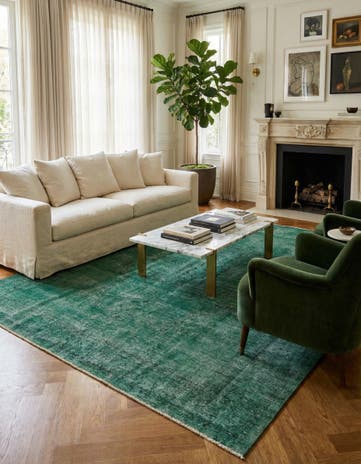 9' 6 x 12' 7 Hand Knotted Ultra Vintage Persian Wool Rug