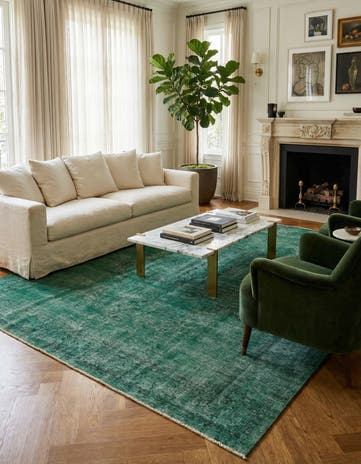 9' 6 x 12' 7 Hand Knotted Ultra Vintage Persian Wool Rug
