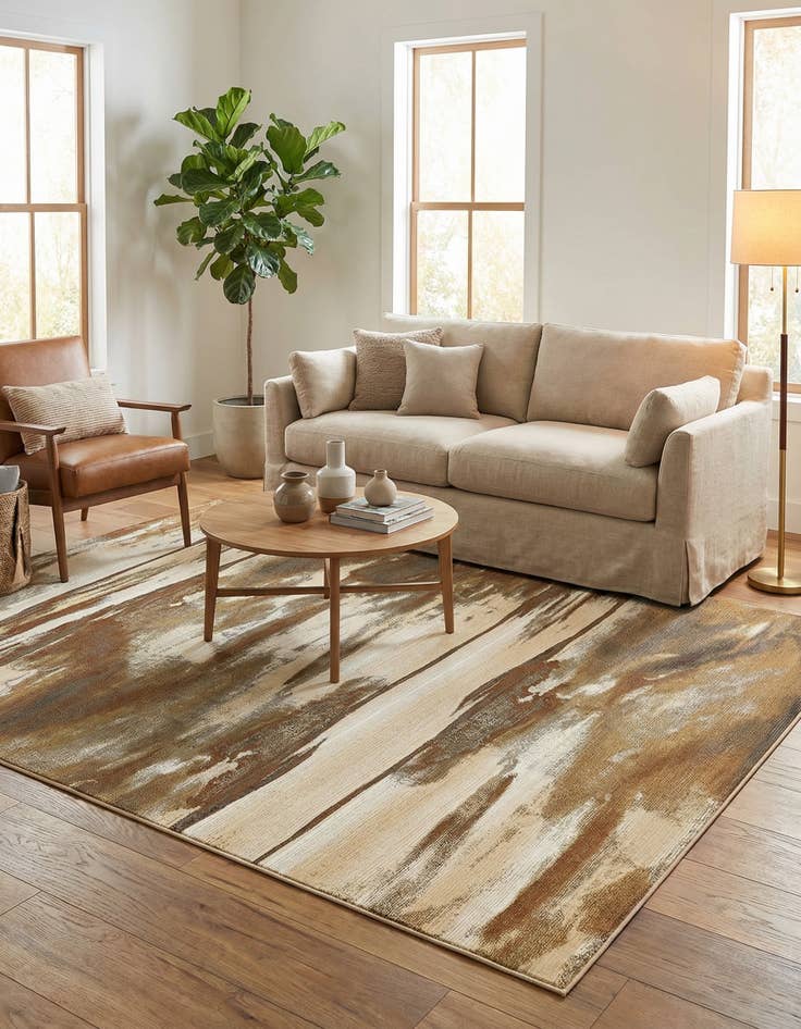 Detail image of 8' x 11' 4  Washable Modern Indoor / Outdoor Rug