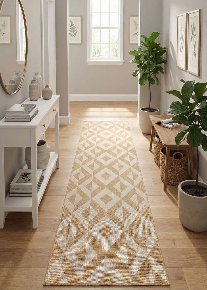 2' x 8' Easy-Clean Jill Zarin Napa Indoor / Outdoor Runner Rug
