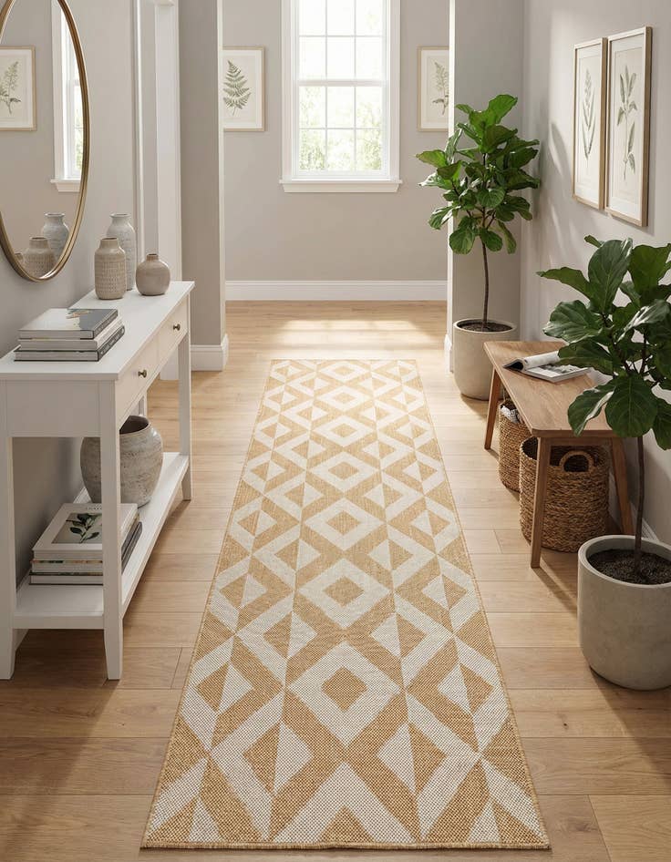 Detail image of  2' x 8'  Washable Jill Zarin Napa Indoor / Outdoor Runner Rug