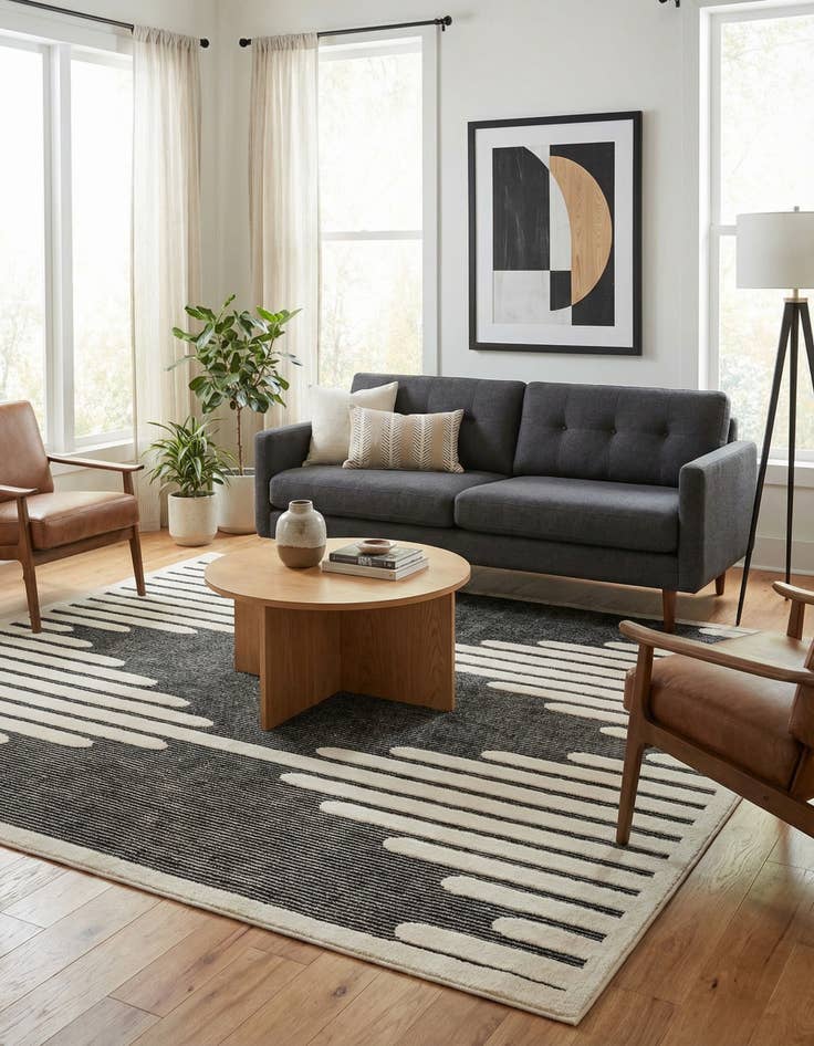 Detail image of 10' x 10' Prismatic Square Rug