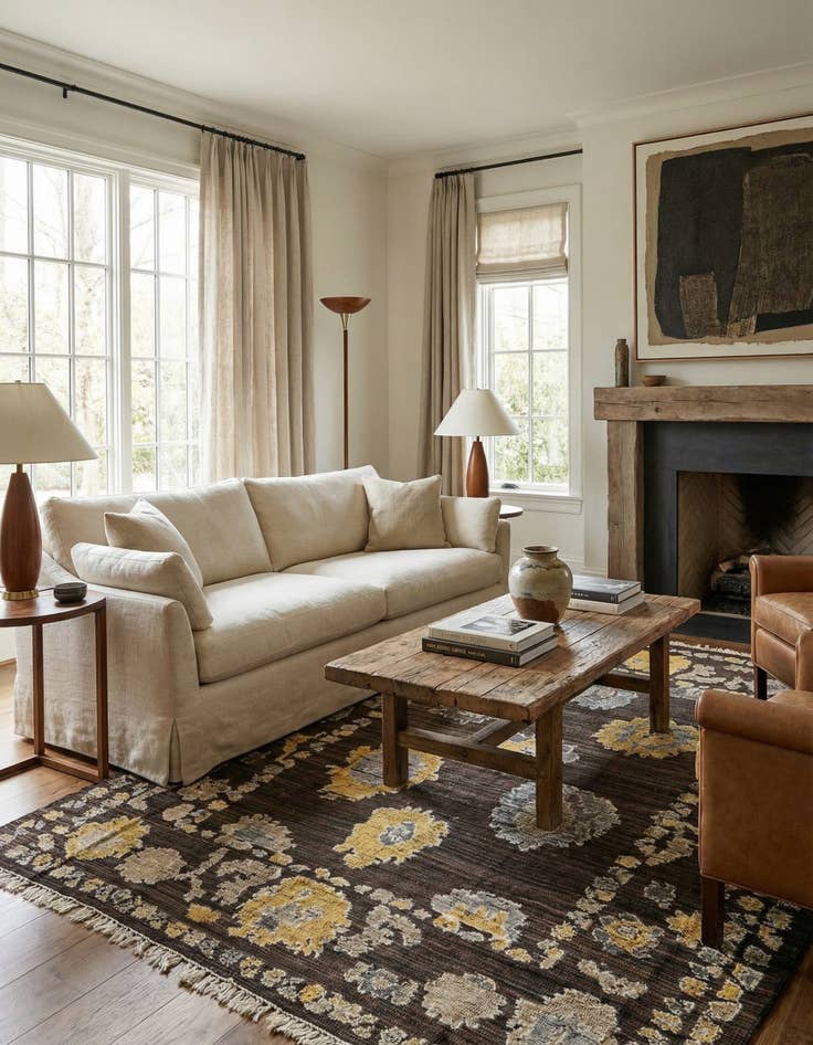 Detail image of 8' 1 x 10' 4  Hand Knotted Darya Wool Rug