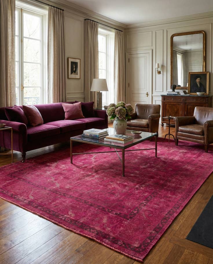 Detail image of 8' 1 x 11' 6 Hand Knotted Ultra Vintage Persian Wool Rug