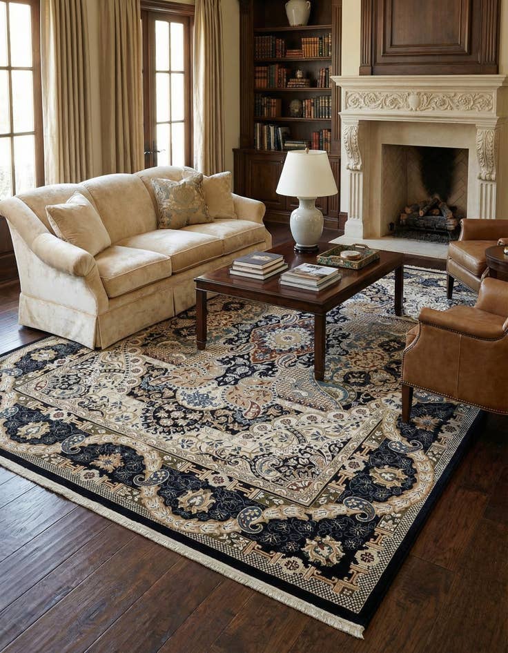 Detail image of  10' x 13' Nain Design Rug