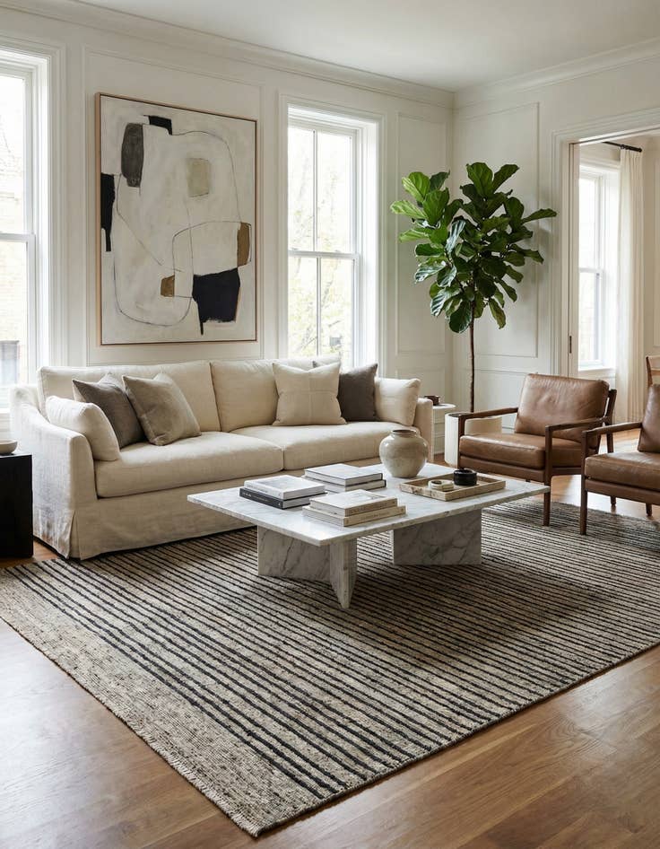 Detail image of 7' 10 x 10'  Hand Knotted Ultra Vintage Persian Wool Rug