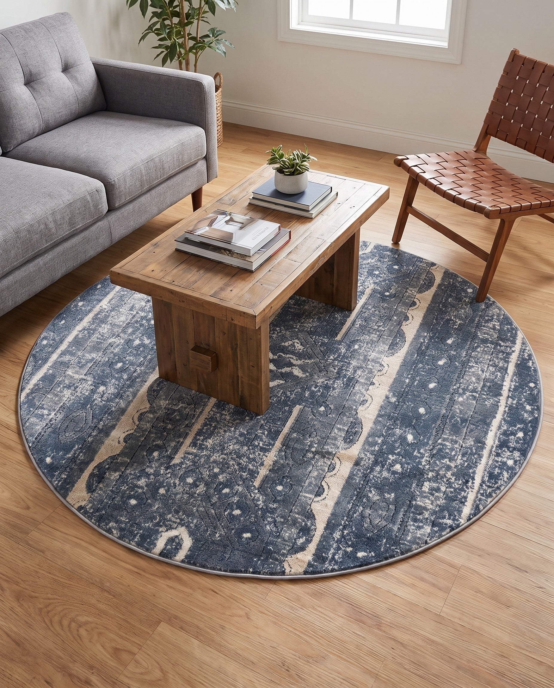 5' 3 x 5' 3 Oregon Round Rug