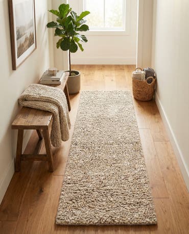  2' x 8'  Hand Woven Haka Deluxe Shag Runner Rug