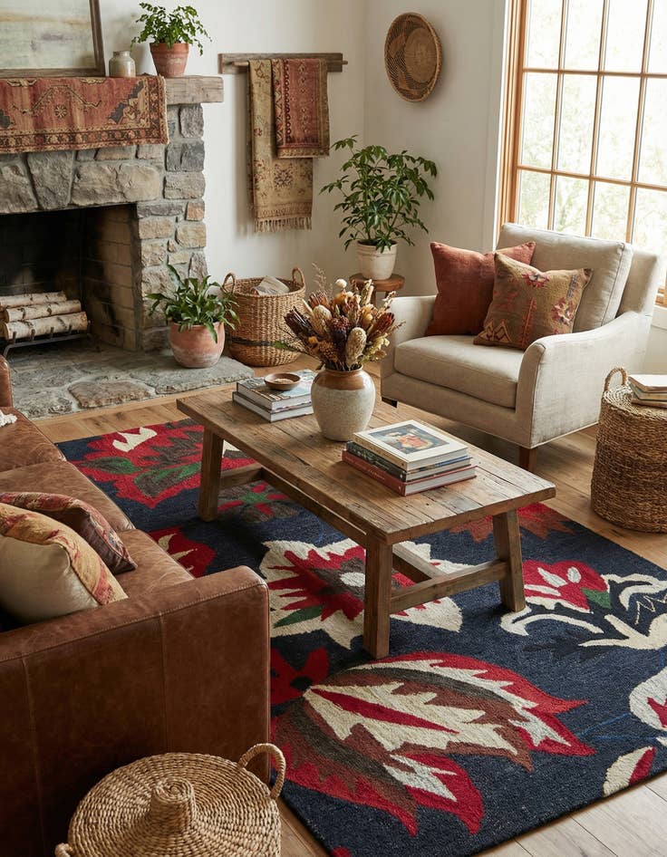 Detail image of 5' x 8' Agra Rug