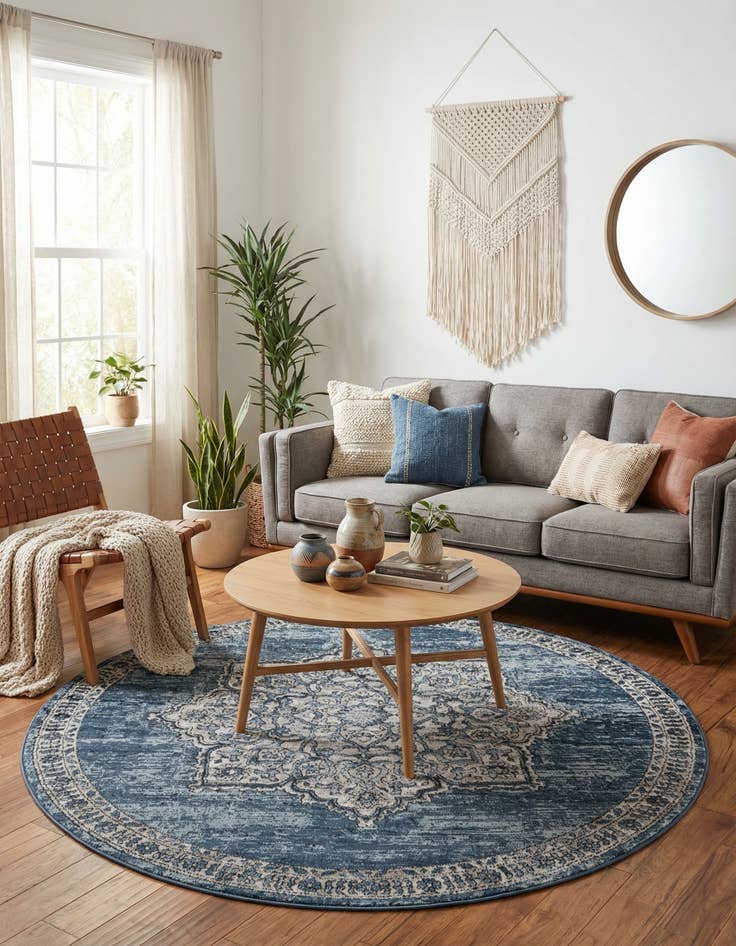 Detail image of 7' x 7' Nyla Round Rug