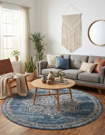7' x 7' Nyla Round Rug