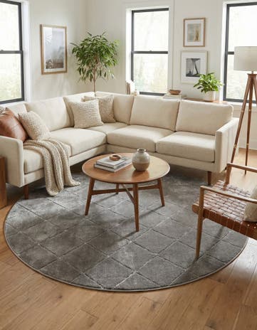 7' 10 x 7' 10 Vogue Geo Round Rug