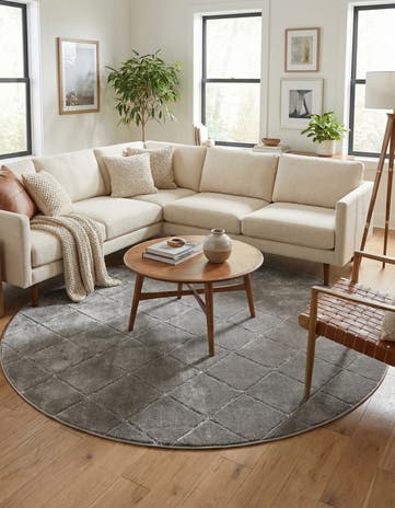 7' 10 x 7' 10 Vogue Geo Round Rug
