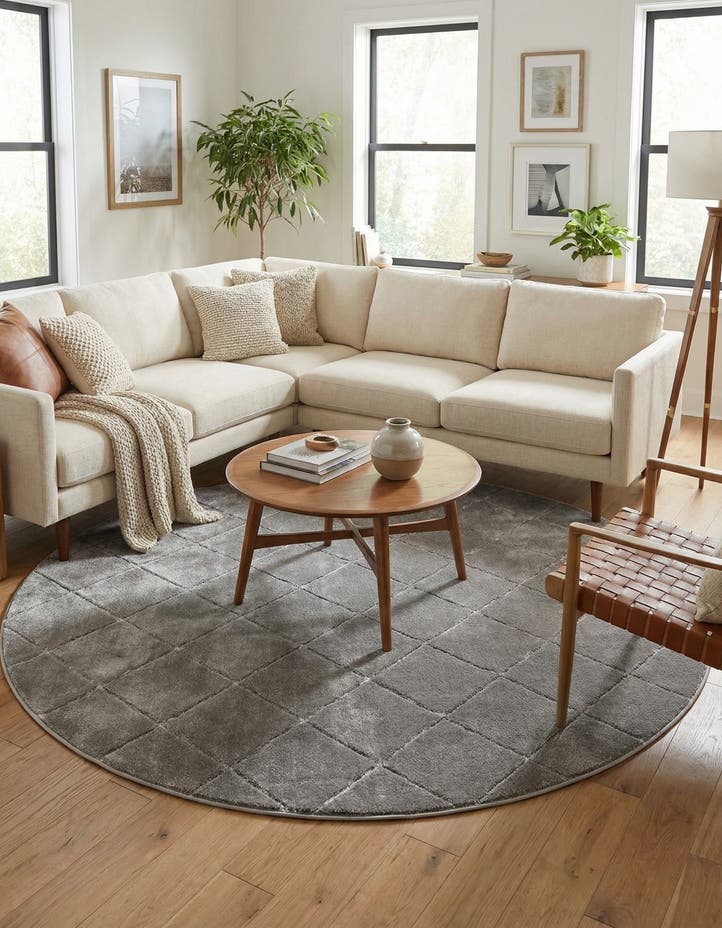7' 10 x 7' 10 Vogue Geo Round Rug
