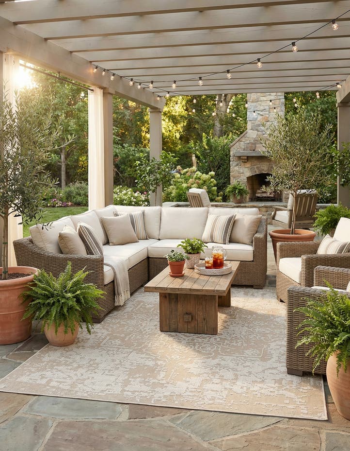 9' x 12' Easy-Clean Traditional Indoor / Ou...