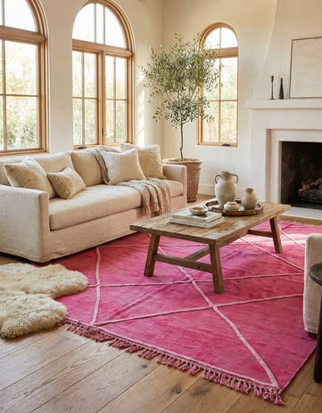 5' 7 x 8' Hand Woven Kilim Modern Wool Rug