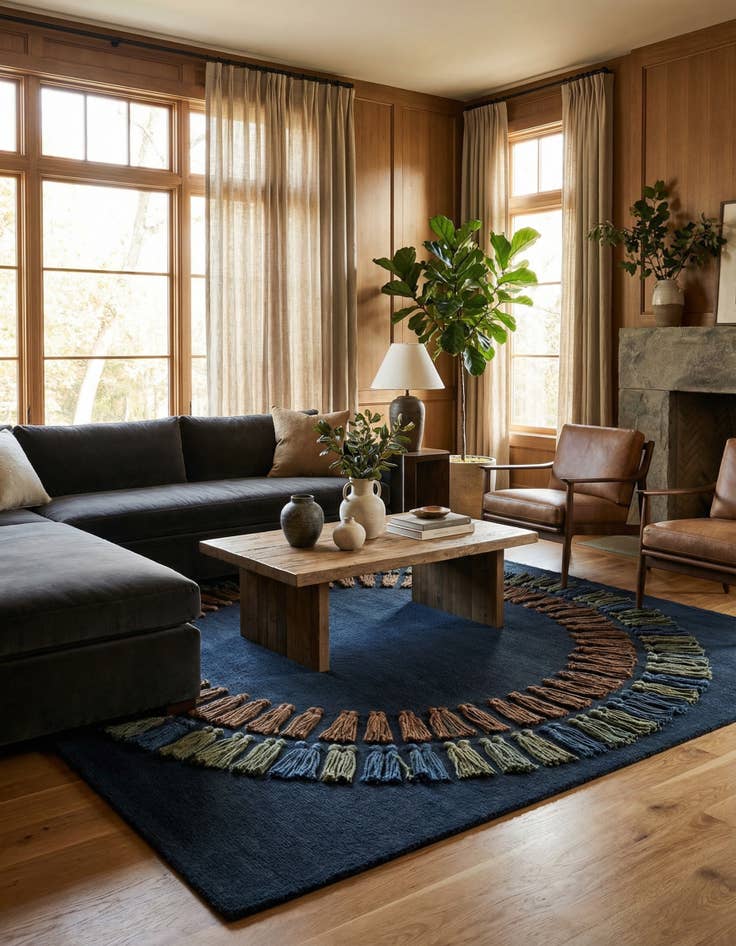 Detail image of 7' 7 x 7' 7 Luna Square Rug